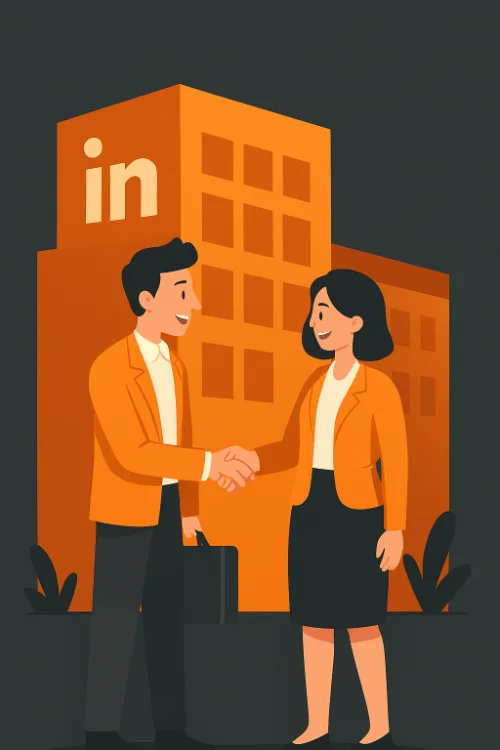 Treffen Geschäftskunden Grafische Darstellung